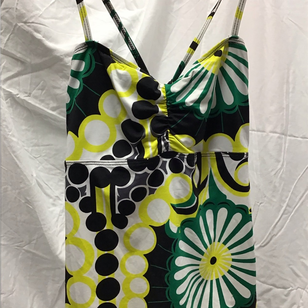 Floral Patterned Tankini Top